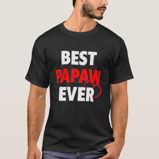 Best Papaw Ever Retro Valentines Day Matching Fami T-Shirt