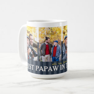 Best Papaw In The World Custom Photos Coffee Mug
