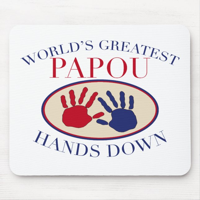 Best Papou Hands Down Mouse Pad (Front)