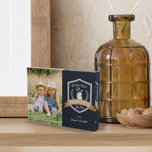 Best Pappous By Par   Golf Grandpa Photo Block