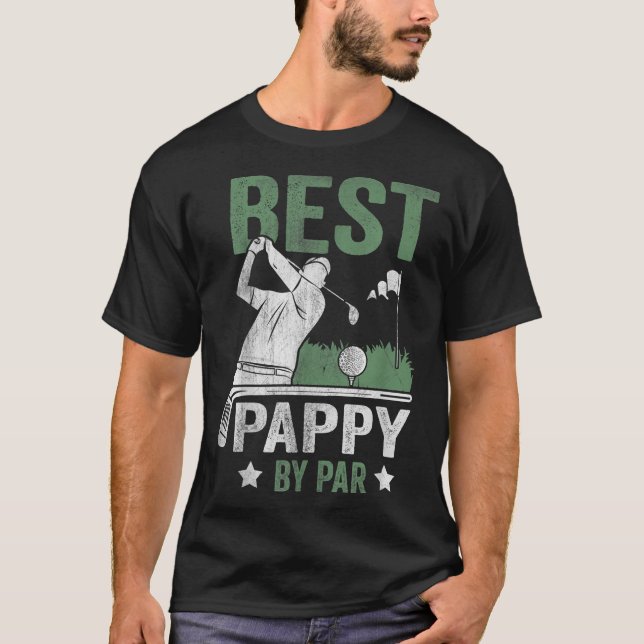 Best Pappy By Par Father's Day Golf Gift T-Shirt (Front)