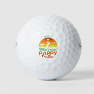 Best Pappy By Par Father's Day Golf Shirt Gift Balls