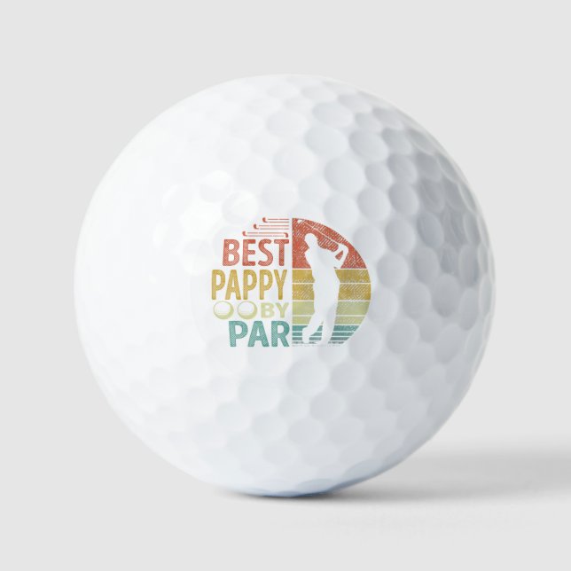 Best PAPPY By Par Golf Golfer Balls (Front)