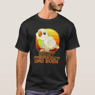 Best Parakeet Dad Ever Vintage Cute Bird Lover Fat T-Shirt