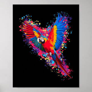 Best Parrot Art For Men Women Kids Tropical Parrot Poster
