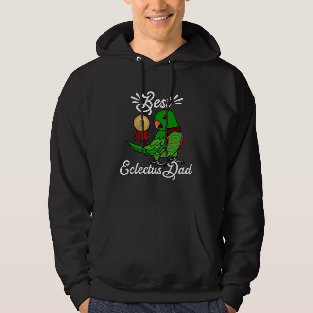 Best Parrot Dad I Male Eclectus Hoodie (Front)