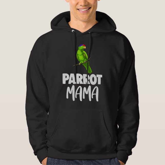 Best Parrot Mama  Women  Pet Hoodie (Front)