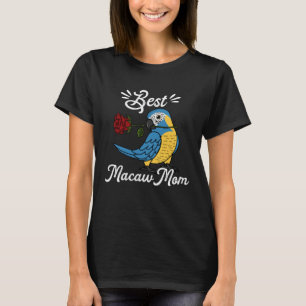 Best Parrot Mom I Blue throated Macaw T-Shirt