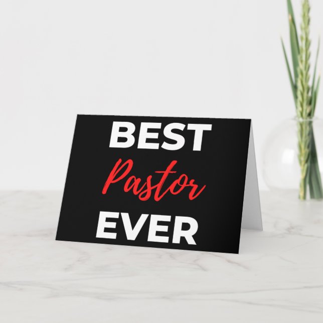 Best Pastor Ever Card (Front)