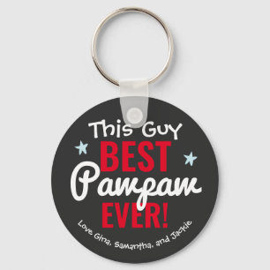 Best Pawpaw Ever Custom Name Keychain