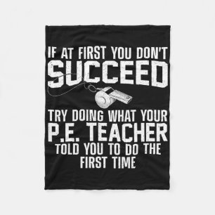 Best Pe Teacher Art For Men Women Physical Educati Fleece Blanket