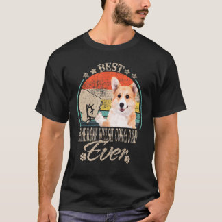 Best Pembroke Welsh Corgi Dad Ever Vintage Fist Bu T-Shirt