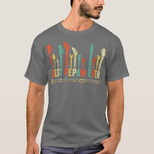 Best Pepaw Ever Guitar Lover Funny Guitarist Fathe T-Shirt