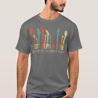 Best Pepaw Ever Guitar Lover Funny Guitarist Fathe T-Shirt