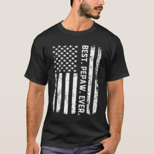 Best Pepaw Ever Vintage American Flag T-Shirt