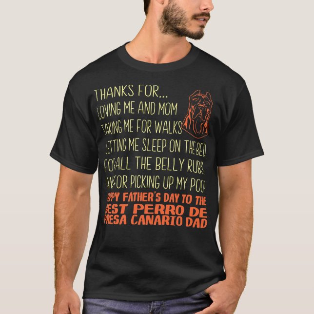 Best Perro De Presa Canario Father's Day Gift T-Shirt (Front)