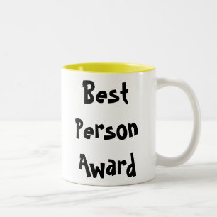 Best Person Award Two-Tone Coffee Mug