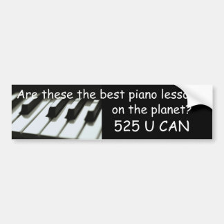 Best piano lessons bumper sticker