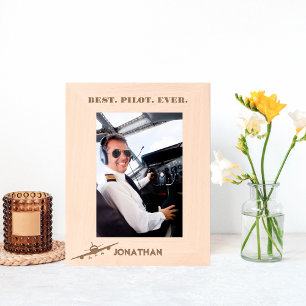 Best Pilot Ever & Airplane,Simple Personalized Etched Frames