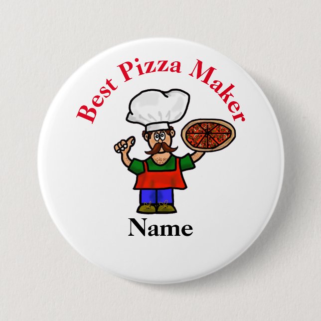 Best Pizza Maker Button (Front)