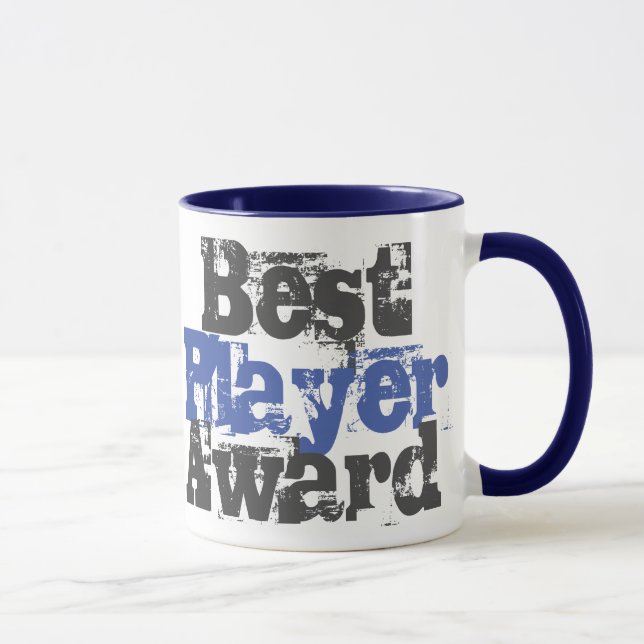 Best Player Award in Blue and Grey Mug (Right)