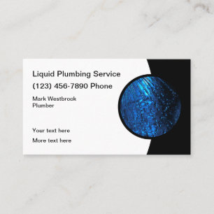 Best Plumber Business CardsTemplate Card