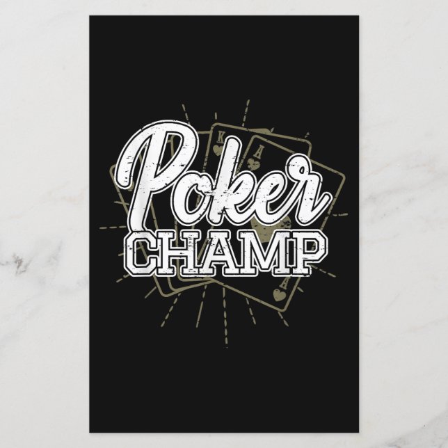 Best Poker Player Poker Cards Game (Front)
