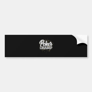 Best Poker Player Poker Cards Game Bumper Sticker