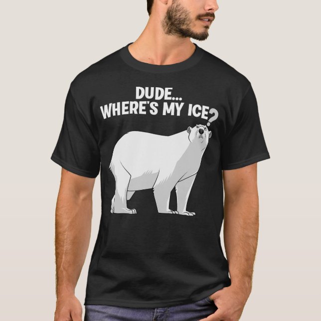 Best Polar Bear Design For Men Boys Kids Polar Bea T-Shirt (Front)