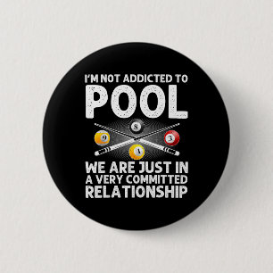 Best Pool Art For Men Women Boys Billiard 8 Ball P 2 Inch Round Button