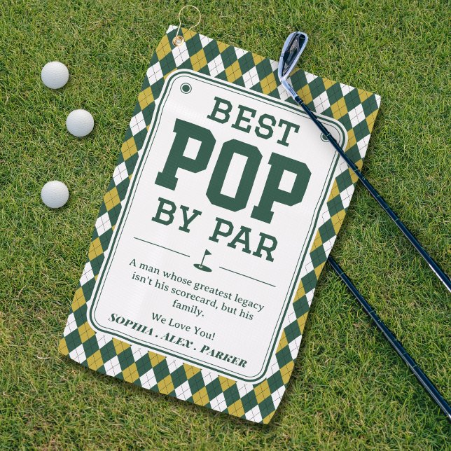 Best Pop by Par Personalized Golf Towel Gift (Creator Uploaded)
