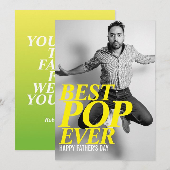 BEST POP EVER | Funny Father's Day Card (Front/Back)