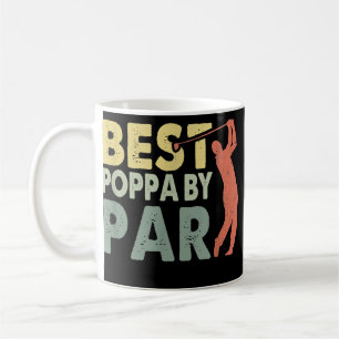 Best poppa By Par Father's Day Golf Gift Grandpa Coffee Mug