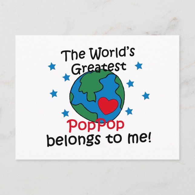 Best PopPop Belongs to me Postcard (Front)