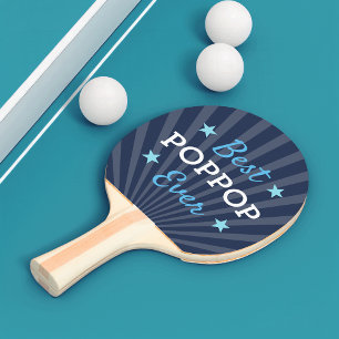 Best Poppop Ever   Cool Grandpa Father's Day Ping Pong Paddle