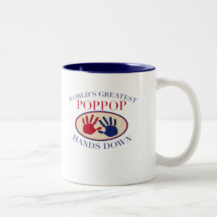 Best PopPop Hands Down Two-Tone Coffee Mug