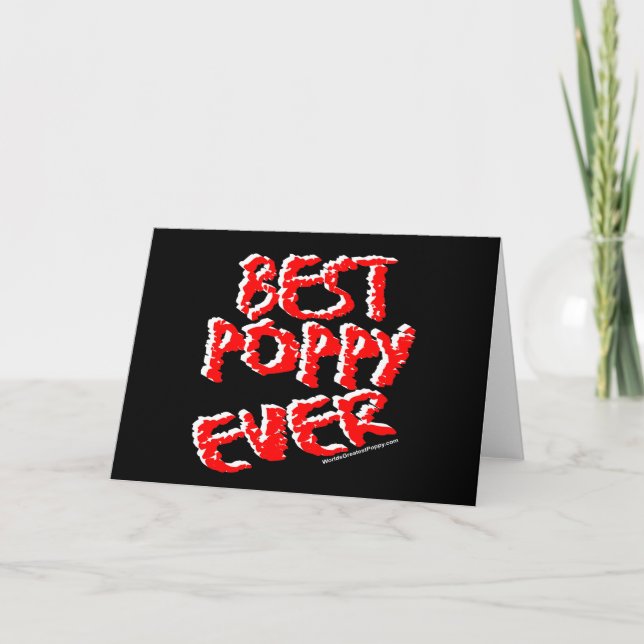 Best Poppy Ever Card (Front)