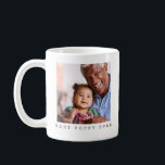 Best Poppy Ever Two Photo Personalized Grandfather Coffee Mug<br><div class="desc">Celebrate the love between a grandfather and grandchild with this heartfelt photo mug. Featuring a customizable image and the bold phrase “Best Poppy Ever, ” this mug makes a perfect gift for Father's Day, birthdays, or just because. Ideal for proud papas who cherish their morning coffee and their favorite little...</div>