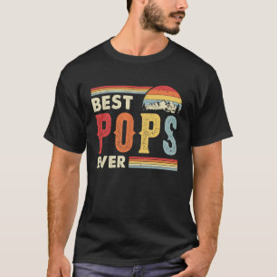 Best Pops Ever Men Vintage Retro Decoration Grandp T-Shirt