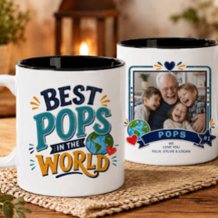 Best Pops in the World Photo Mug