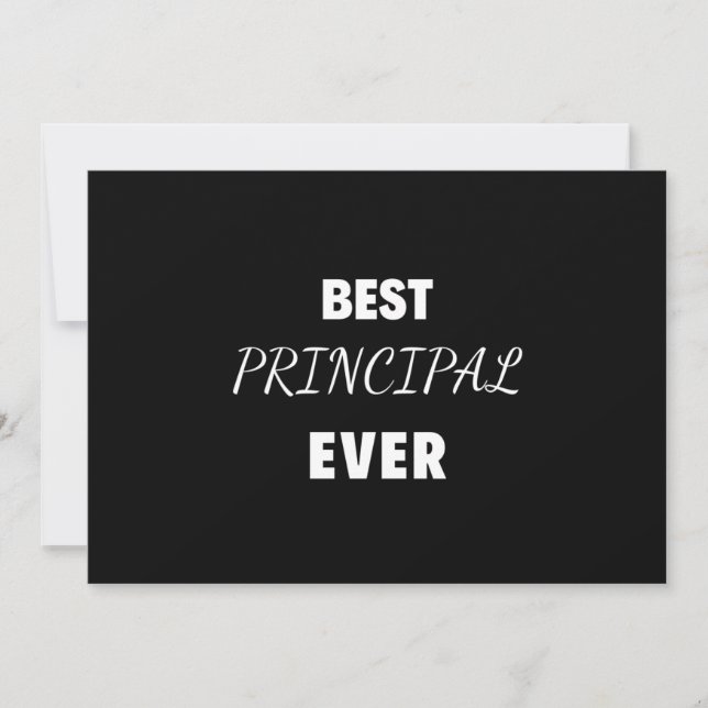 Best Principal Ever Holiday Card (Front)