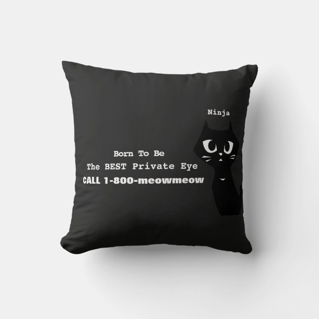 Best Private Eye Office Throw Pillow (Front)