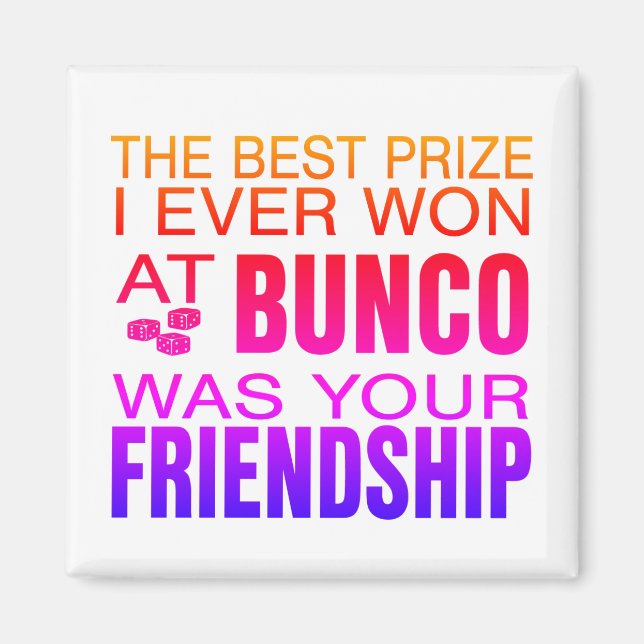 Best Prize Bunco Magnet (Front)