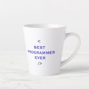 Best Programmer Ever - World best coder Present Latte Mug