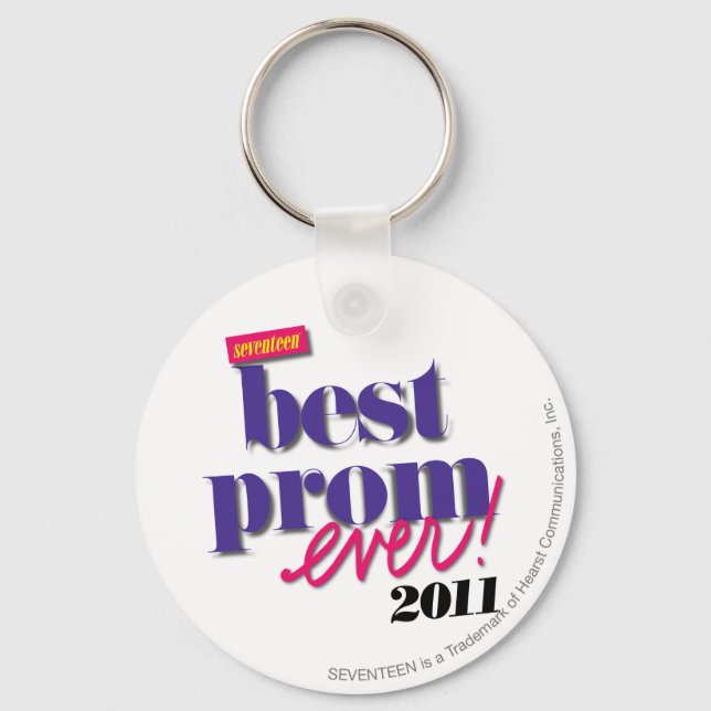 Best Prom Ever - Purple Keychain (Front)