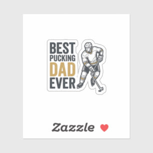 Best Pucking Dad Ever Hockey Dad Shirt Design_1