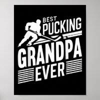 Best Pucking Grandpa Ever Shirt Hockey Lover 