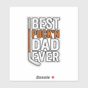 Best Puck'n Dad Ever Hockey Father Vector Design_1