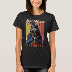 Best Pug Dog Dad Life Vintage Father's Day T-Shirt