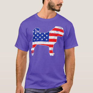 Best Pug Dog USA Flag Patriotic 4th Of July T-Shirt
